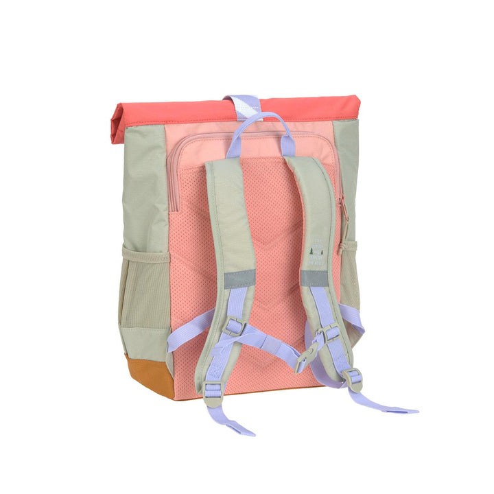 LÄSSIG Kinderrucksack Rolltop, medium - Sunny Explorer, rosa pink