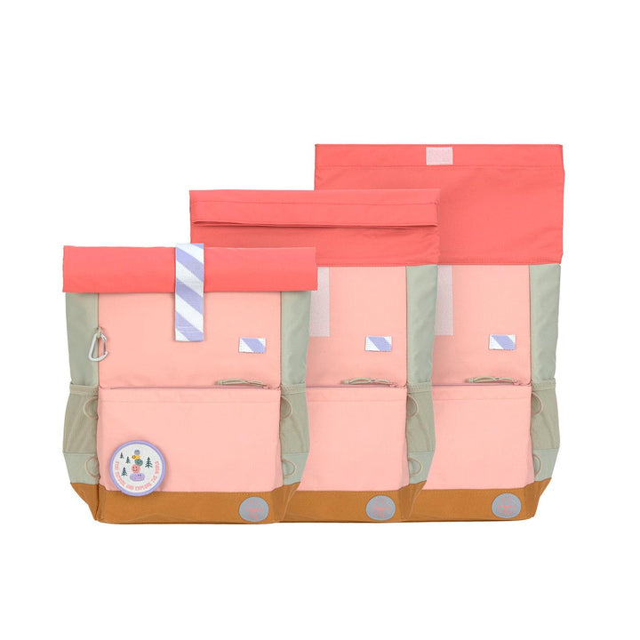 LÄSSIG Kinderrucksack Rolltop, medium - Sunny Explorer, rosa pink
