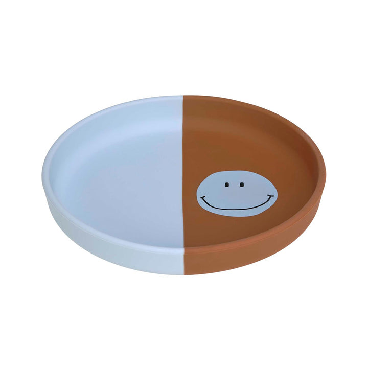 Lässig Kinderteller aus Silikon, Happy Rascals, Smiley