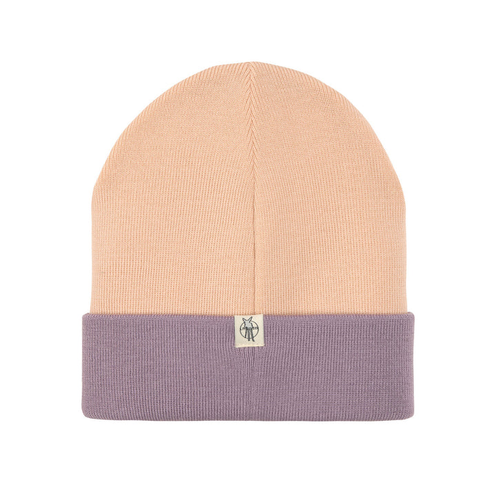 LÄSSIG Beanie Mütze Kinder - Merino Wolle, Little Gang Happy Rosa