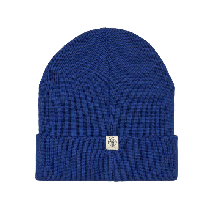LÄSSIG Beanie Mütze Kinder - Merino Wolle, Little Gang Smile Blau