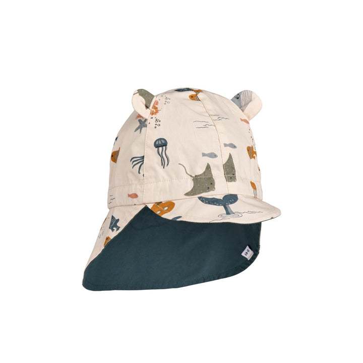 LIEWOOD Sonnenhut Gorm, wendbar, sea creature/sandy