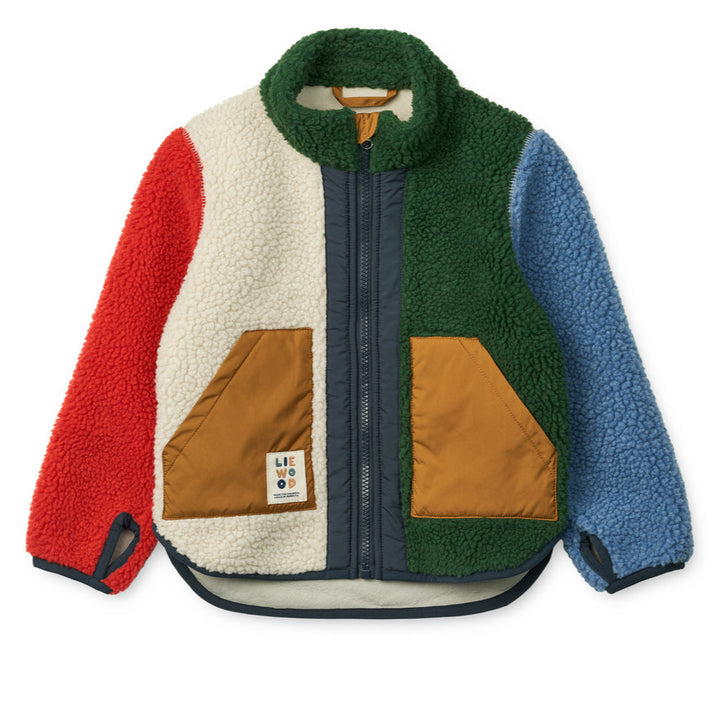 LIEWOOD, Noam Pile Jacket, garden green multi mix