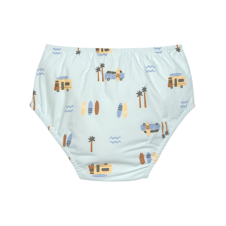 LÄSSIG Schwimmwindel Baby - Camper, mint
