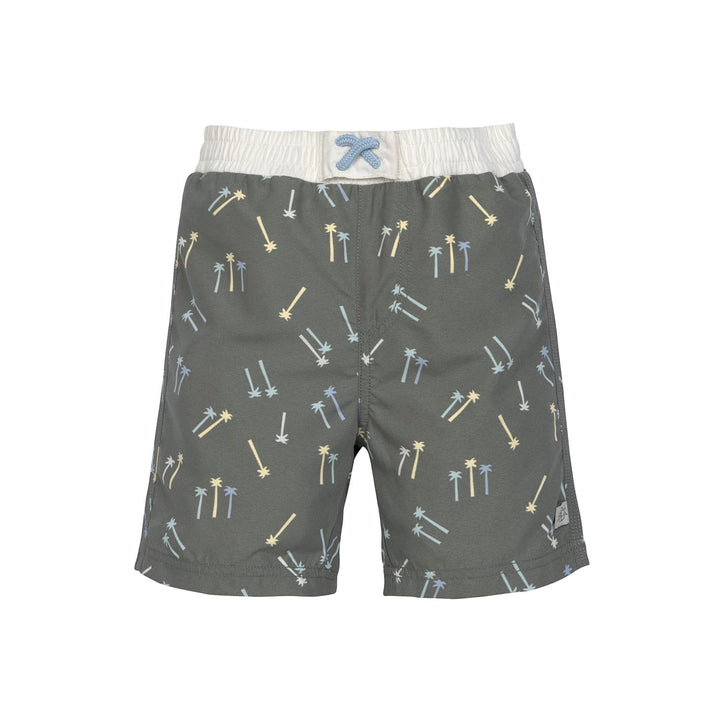 UV Badehose Baby (mit Windel) - Palmen, oliv