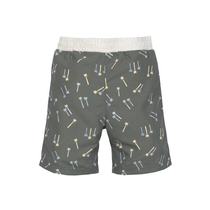 UV Badehose Baby (mit Windel) - Palmen, oliv