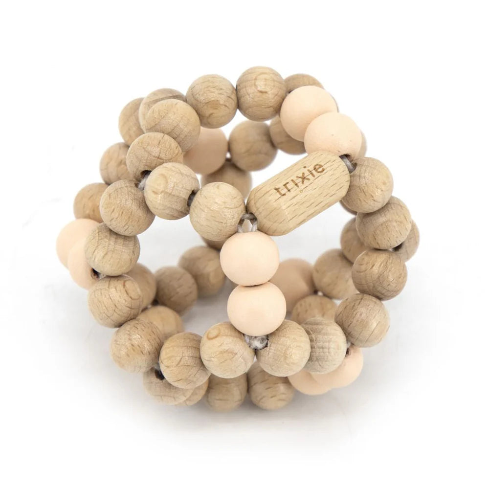 Trixie Holz Perlenball, rosa/natur