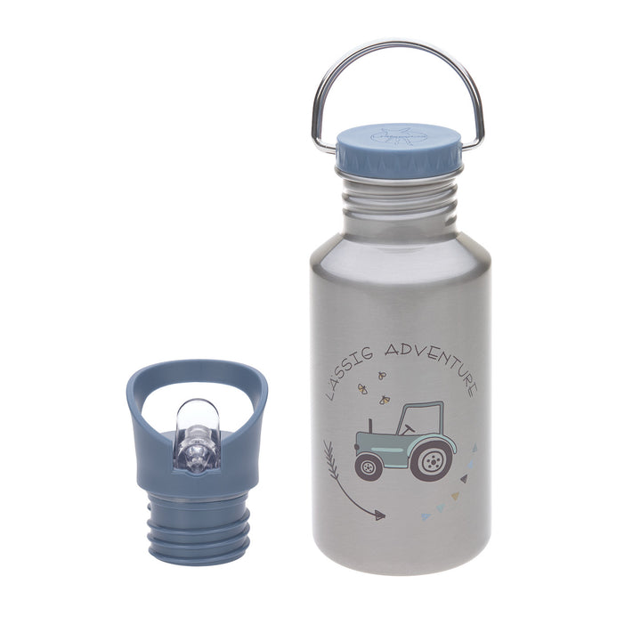 LÄSSIG Trinkflasche aus Edelstahl Adventure Tractor