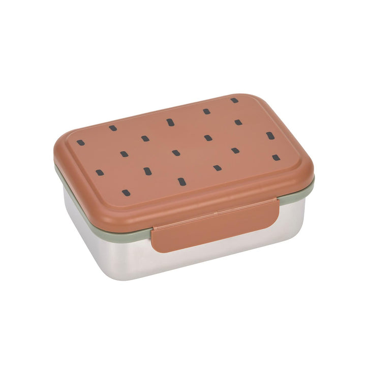 LÄSSIG Brotdose Happy Prints, caramel