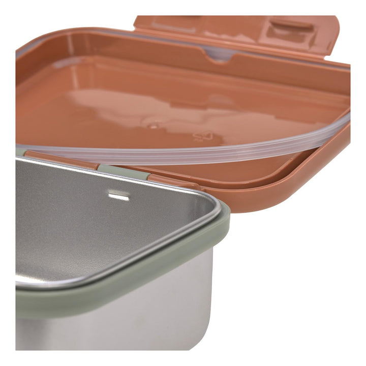 LÄSSIG Brotdose Happy Prints, caramel