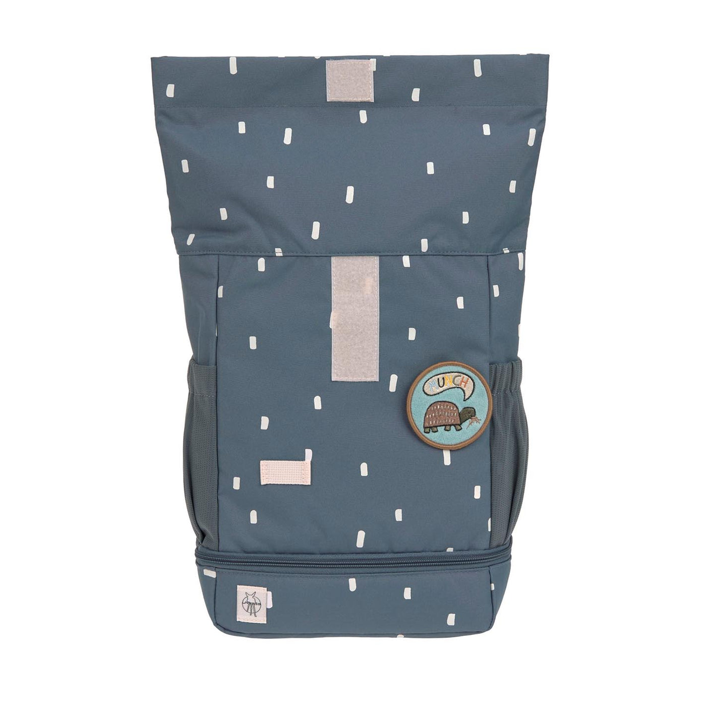 LÄSSIG Kinderrucksack Rolltop - Happy Prints, midnight blue