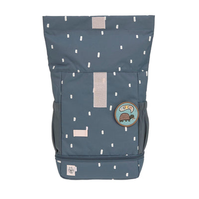 LÄSSIG Kinderrucksack Rolltop - Happy Prints, midnight blue