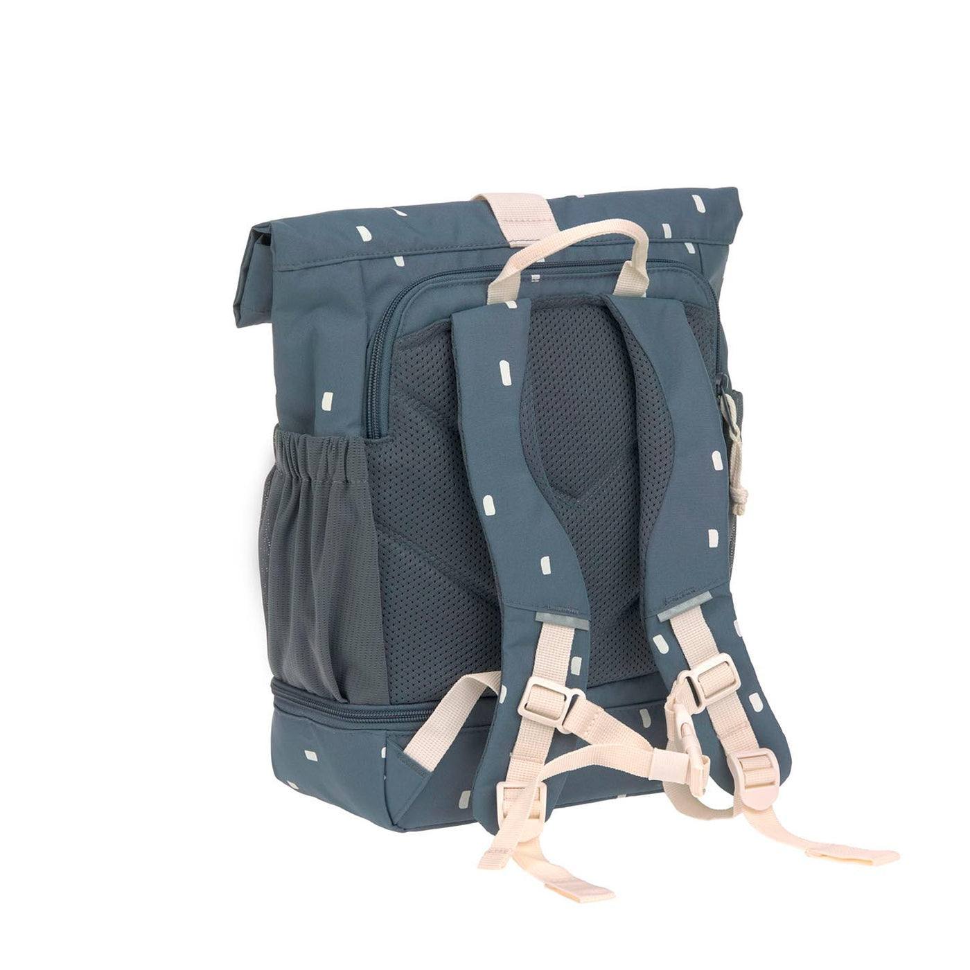 LÄSSIG Kinderrucksack Rolltop - Happy Prints, midnight blue