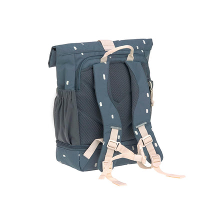 LÄSSIG Kinderrucksack Rolltop - Happy Prints, midnight blue