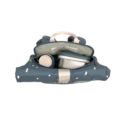 LÄSSIG Kinderrucksack Rolltop - Happy Prints, midnight blue