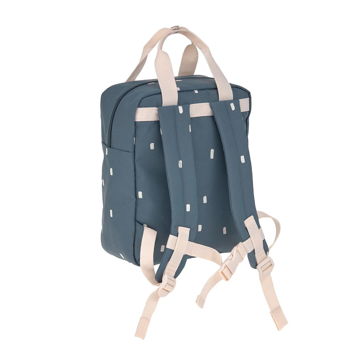 LÄSSIG Kindergartenrucksack Mini Square - Happy Prints, Dunkelblau