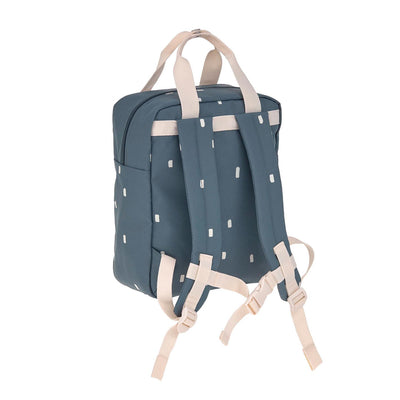 LÄSSIG Kindergartenrucksack Mini Square - Happy Prints, Dunkelblau