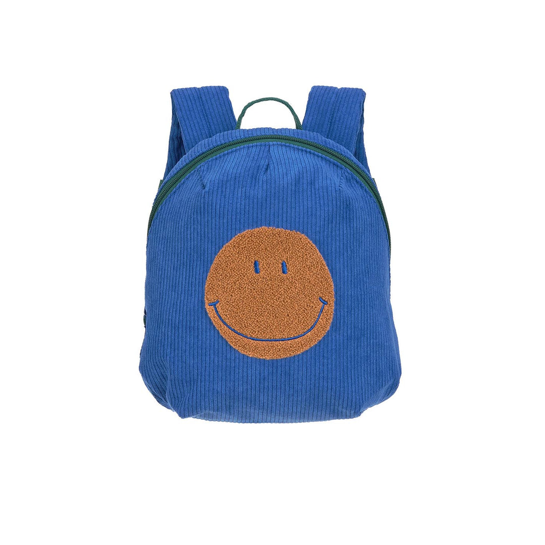 LÄSSIG Kindergartenrucksack Tiny Cord - Little Gang, Smile, blau