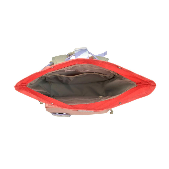 LÄSSIG Kinderrucksack Rolltop, medium - Sunny Explorer, rosa pink