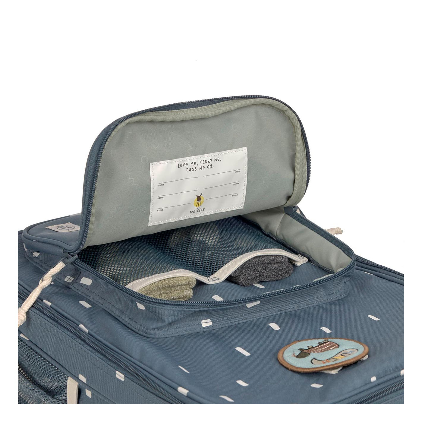 LÄSSIG Kindertrolley Happy Prints, midnight blue