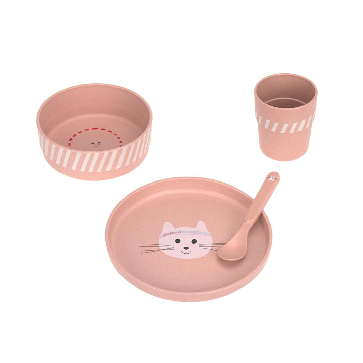 LÄSSIG Kindergeschirr Set - Tiny Team, Katze