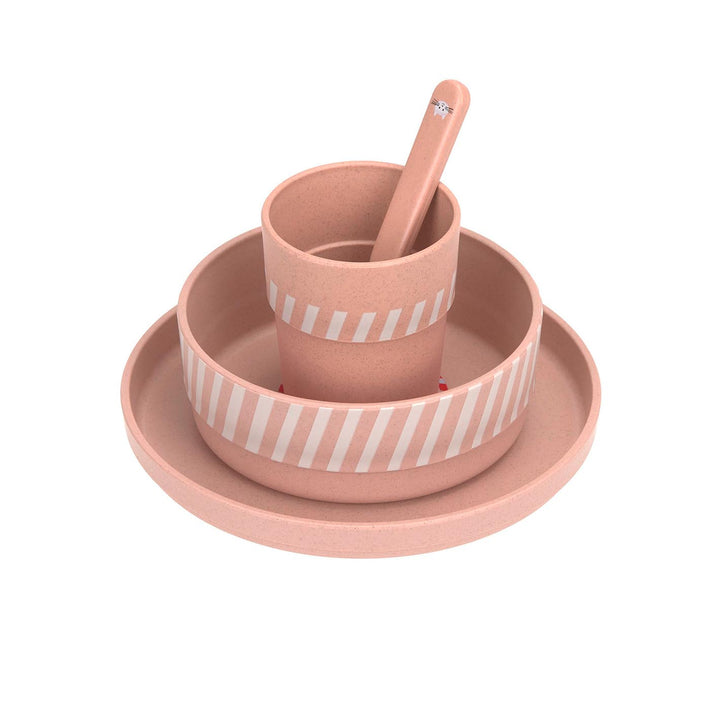 LÄSSIG Kindergeschirr Set - Tiny Team, Katze