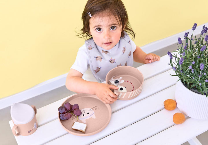 LÄSSIG Kindergeschirr Set - Tiny Team, Katze