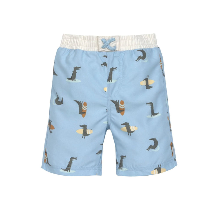 UV Badehose Baby (mit Windel) - crocodile sky blue