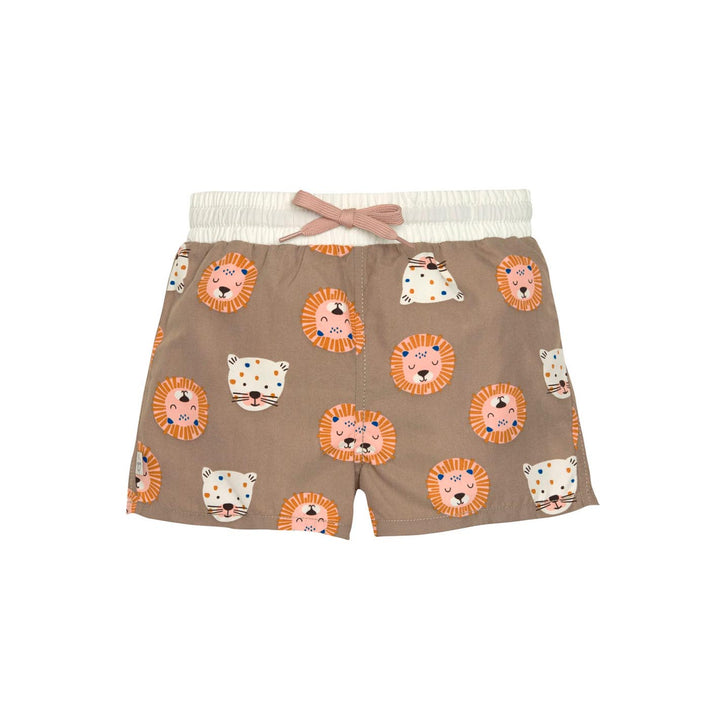 LÄSSIG Badehose Baby, Wildkatzen braun