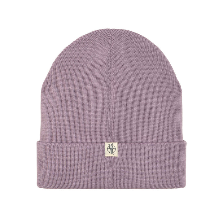 LÄSSIG Beanie Mütze Kinder - Merino Wolle, Little Gang Lila