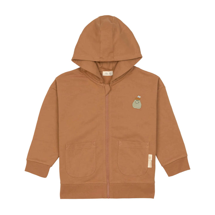 Lässig Sweatjacke, caramel