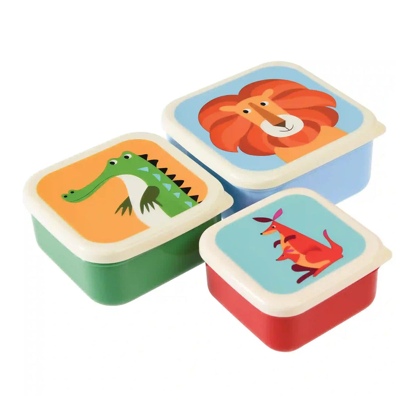 Rex London Snack Dosen, 3er Set - Colourful Creatures