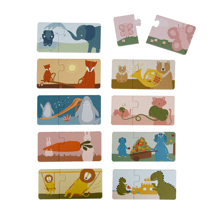 TRIXIE Puzzle-Box - Tier-Matching - 10 Duo-Puzzles