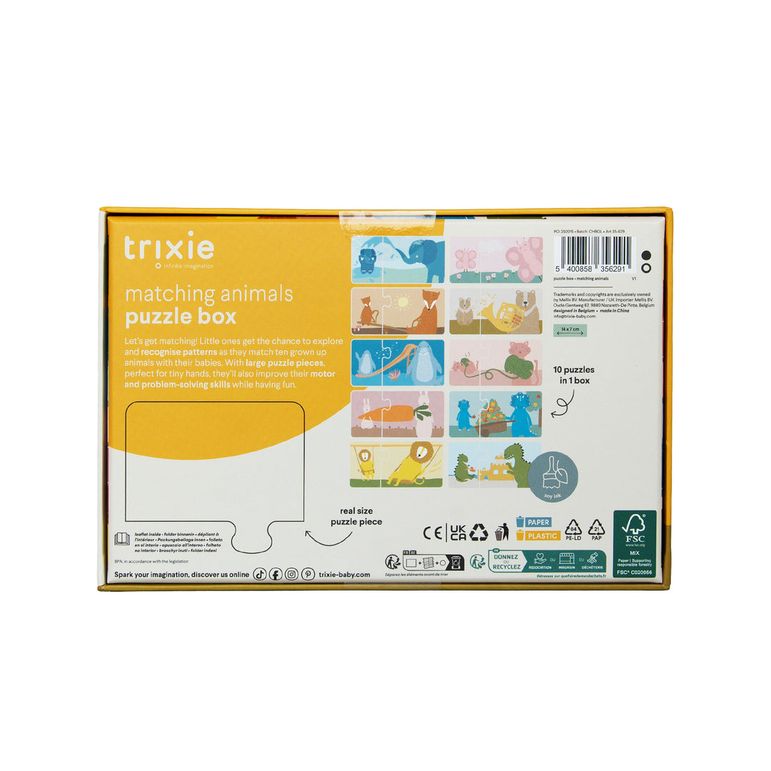TRIXIE Puzzle-Box - Tier-Matching - 10 Duo-Puzzles