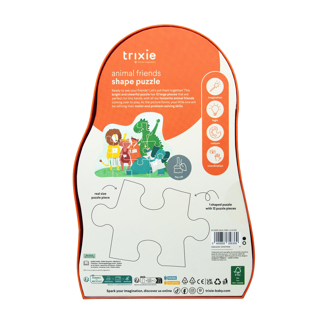 TRIXIE Formpuzzle - Tierfreunde - 12 Teile