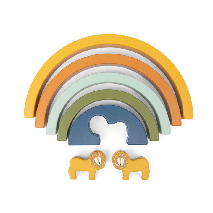 Trixie, Regenbogen Stapelspiel aus Holz, Mr. Lion