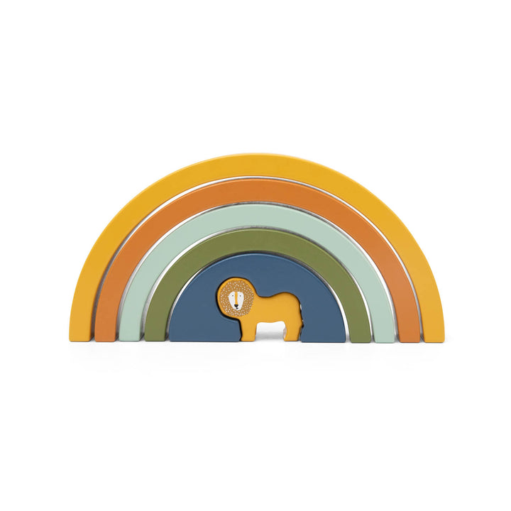 Trixie, Regenbogen Stapelspiel aus Holz, Mr. Lion