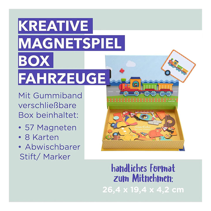 Kreative Magnetspielbox – Fahrzeuge
