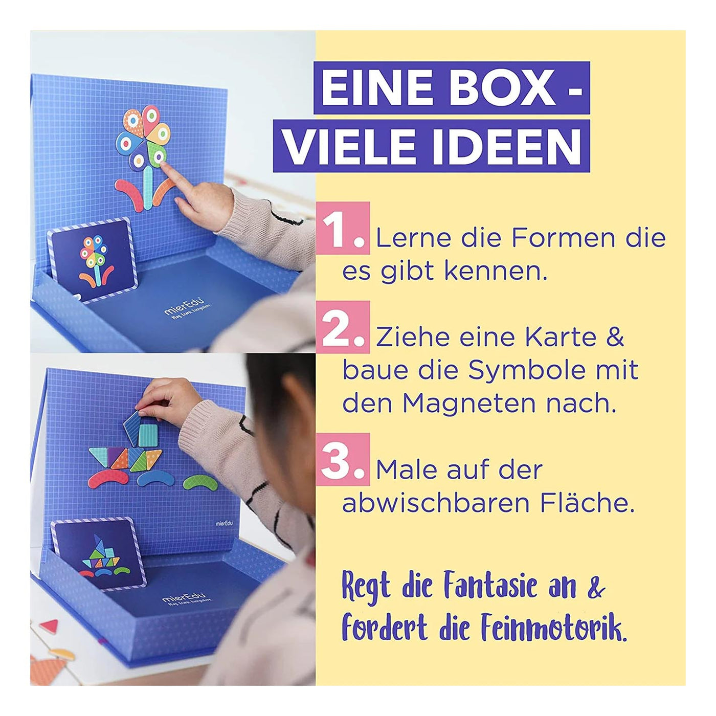 Kreative Magnetspielbox – Formen