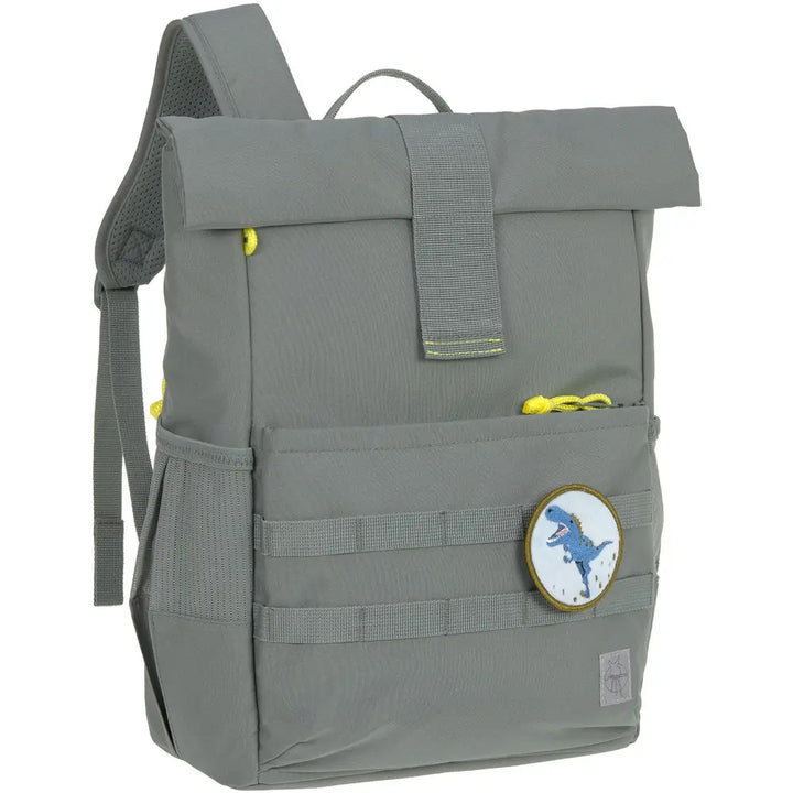 LÄSSIG Kinderrucksack Rolltop - Medium, green, Dino