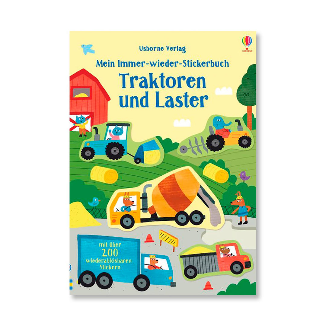 Mein Immer-wieder-Stickerbuch: Traktoren und Laster