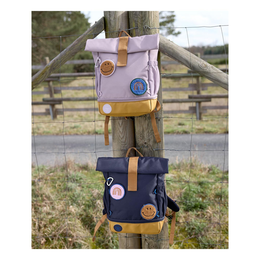 LÄSSIG Kindergartenrucksack Rolltop, klein - Little Gang, dunkelblau