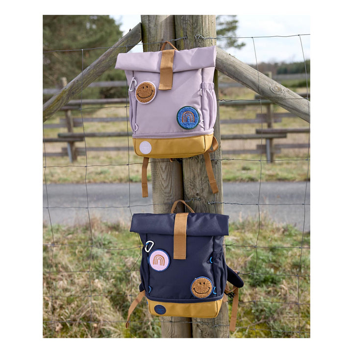 LÄSSIG Kindergartenrucksack Rolltop, klein - Little Gang, dunkelblau
