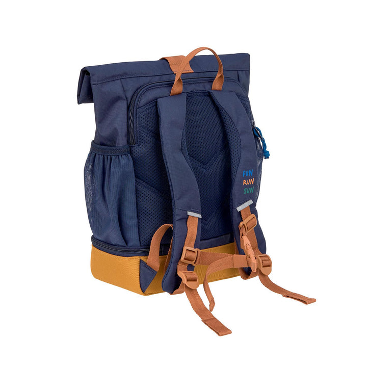 LÄSSIG Kindergartenrucksack Rolltop, klein - Little Gang, dunkelblau