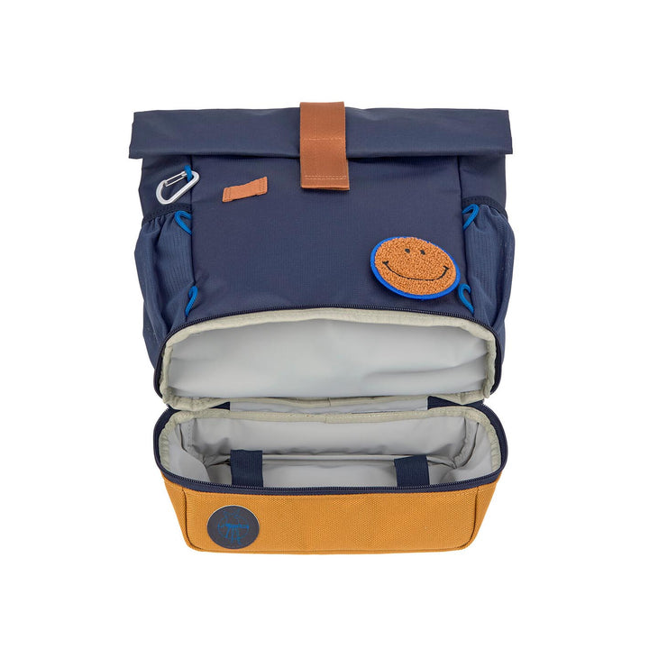 LÄSSIG Kindergartenrucksack Rolltop, klein - Little Gang, dunkelblau