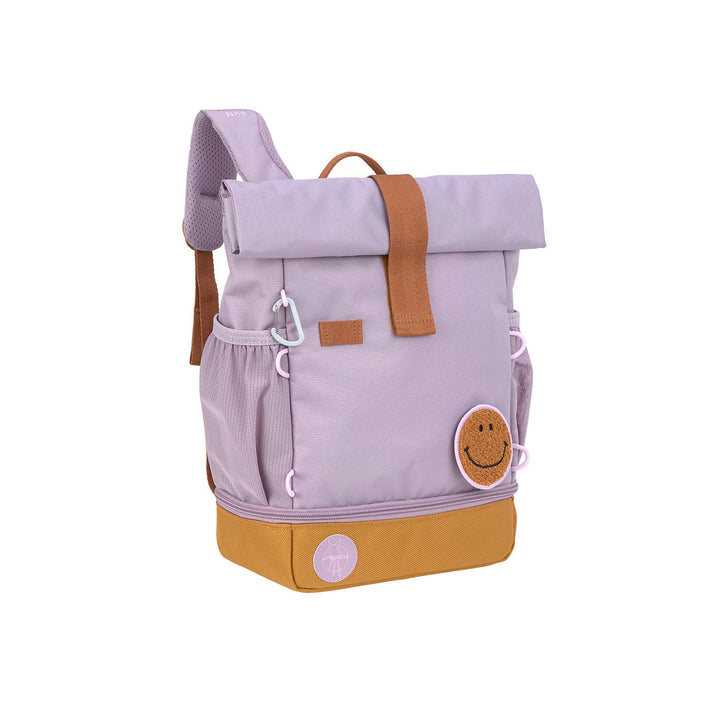 LÄSSIG Kindergartenrucksack Rolltop, klein - Little Gang, flieder