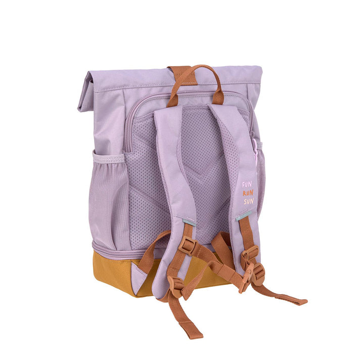 LÄSSIG Kindergartenrucksack Rolltop, klein - Little Gang, flieder