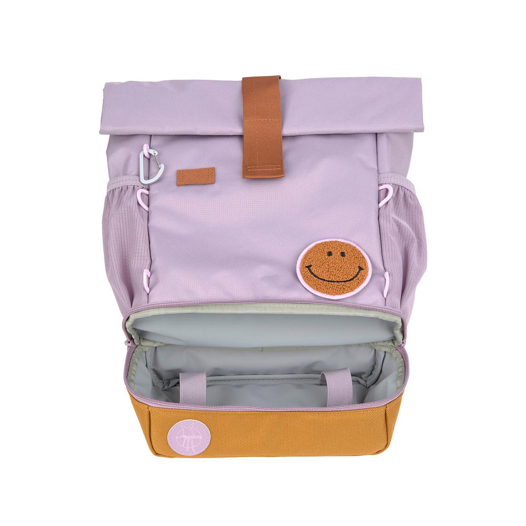 LÄSSIG Kindergartenrucksack Rolltop, klein - Little Gang, flieder