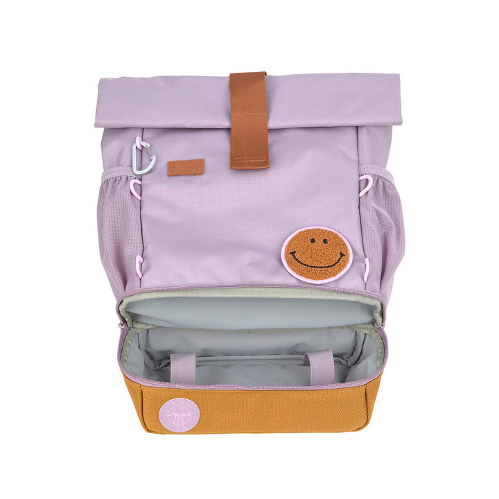 LÄSSIG Kindergartenrucksack Rolltop, klein - Little Gang, flieder