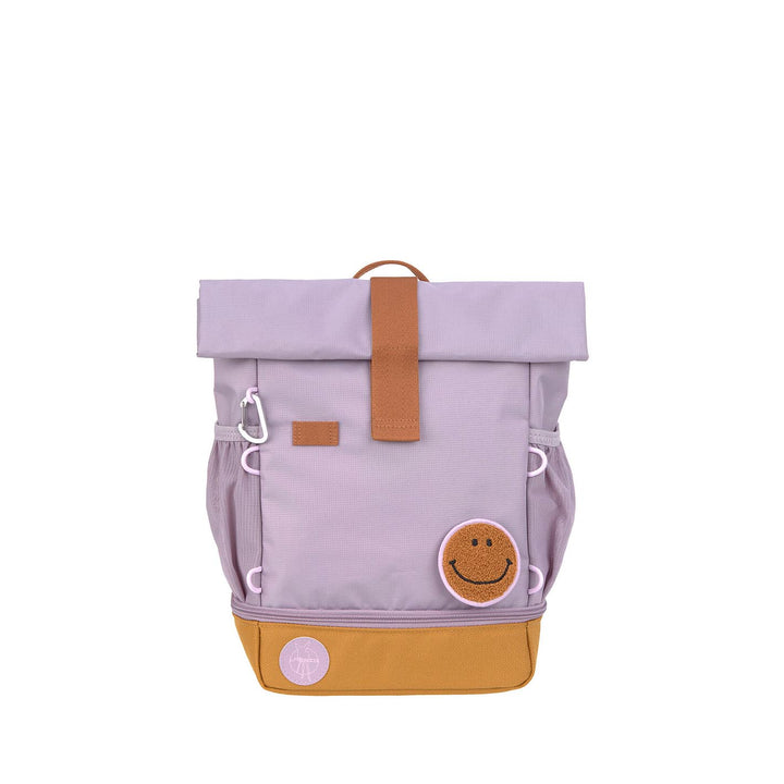 LÄSSIG Kindergartenrucksack Rolltop, klein - Little Gang, flieder